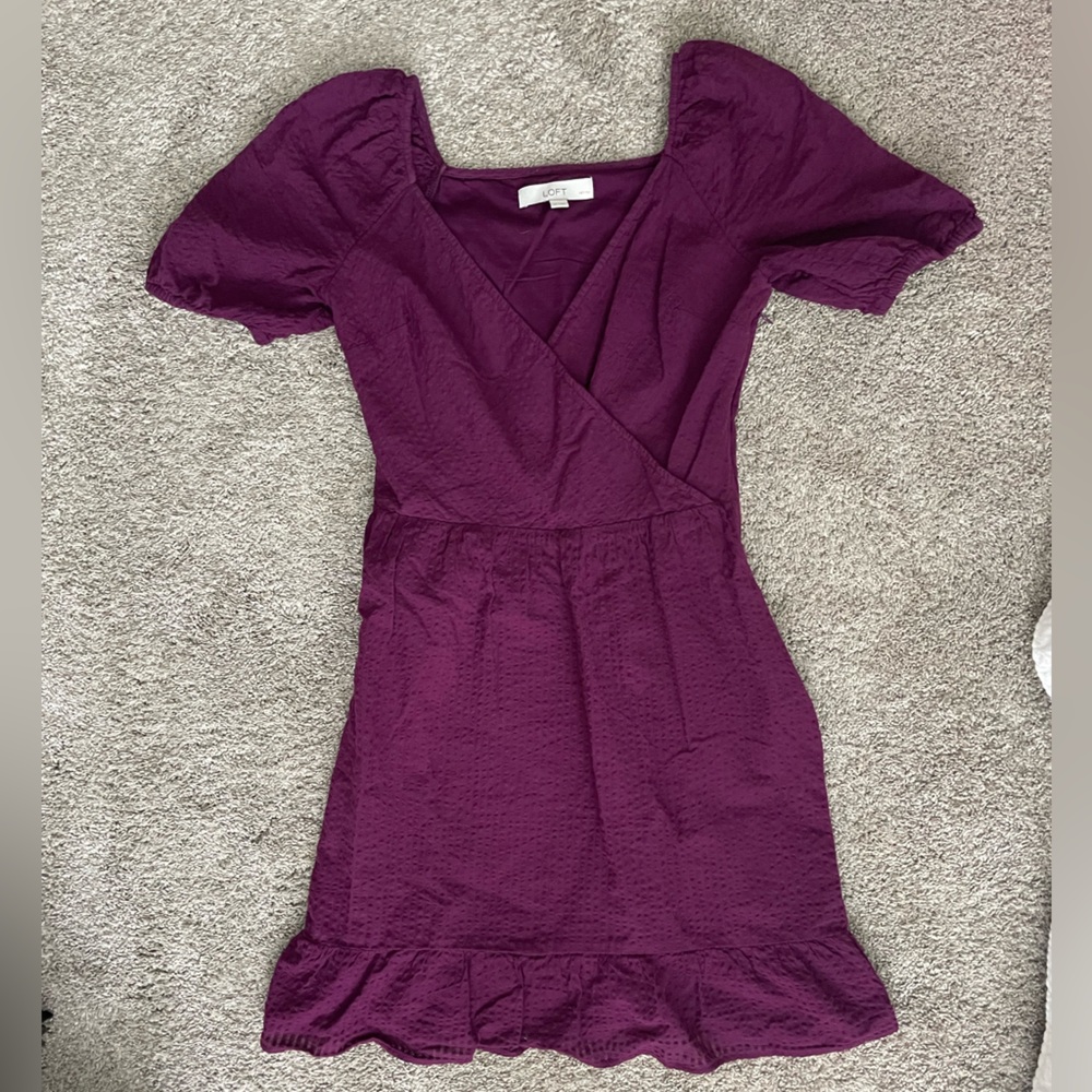 LOFT Rich Purple Blouse